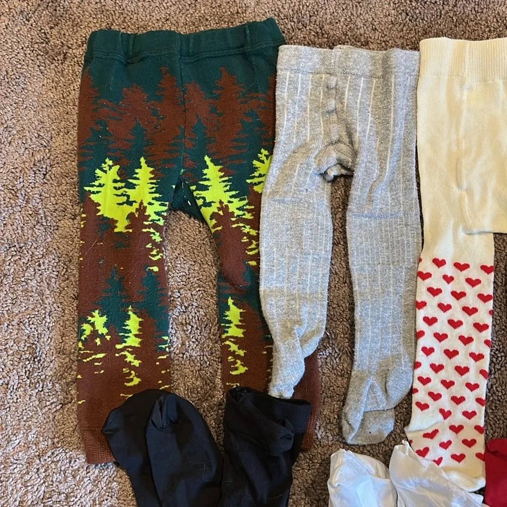 Baby toddler girls 6-24m tights bundle!!